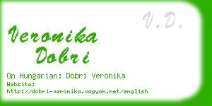 veronika dobri business card